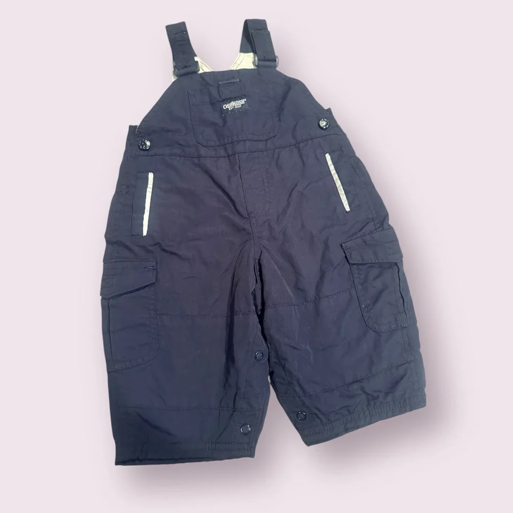 Baby OshKosh B'Gosh Navy Blue Lined Lightweight Snow Pants Size 6/9 Months